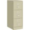 Lorell Fortress Series 3-Drawer Vertical File Cabinet, 15" x 22" x 40.2", Putty LLR42296 - alternate 1